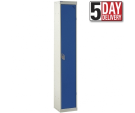 1 Door Steel Locker - 300mm Depth In Blue