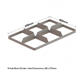 6 Part Glass Divider