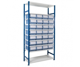 Expo 4 Shelving Bay D with Shelf Trays