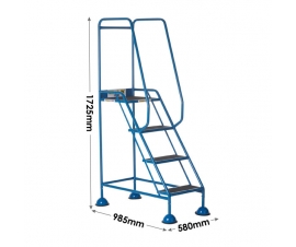 4 Tread Domed Feet Steps