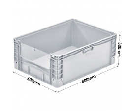 Open End Euro Picking Container with Translucent Door