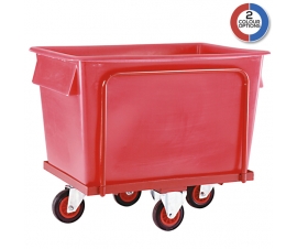 CT88 Large Plastic Container on Wheels in Red