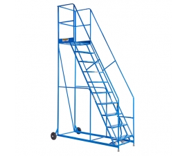 Warehouse Safety Steps In Blue
