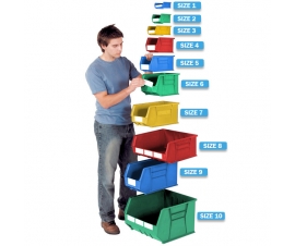 Coloured Picking Containers Sizes