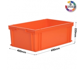 Orange Plastic Stacking Containers - M201A