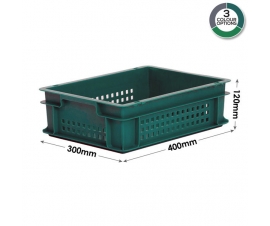 Dark Green Ventilated Euro Container