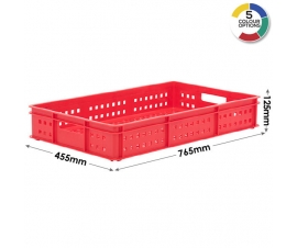 Stacking Confectionery Trays 30 Litre Mesh Sides And Base