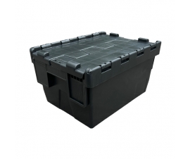 Attached Lid Container Tote Box Closed