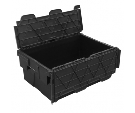 45 Litre Black Plastic Storage Box