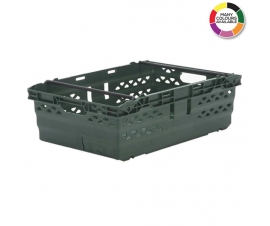Green Supermarket Style Bale Arm Crates