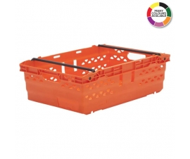 Orange Supermarket Style Bale Arm Crates