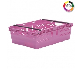 Pink Supermarket Style Bale Arm Crates