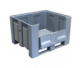 Large Plastic Pallet Box Open Door
