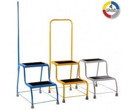 Robust Coloured Portable Steps Group