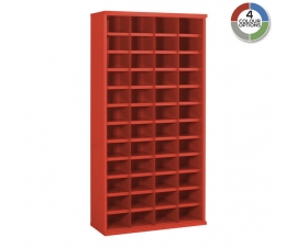 Steel Bin Cabinet In Red