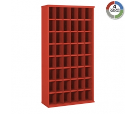 Steel Bin Cabinet In Red