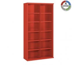 Steel Bin Cabinet In Red