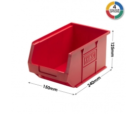 XL3 Picking Bin in Red Dimensions