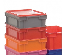 Drop-On Lids For Coloured Euro Containers