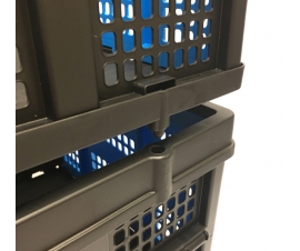 Male And Female Connectors For Secure Stacking