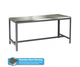 Extra Heavy Duty Engineering Workbench with Stainless Steel Worktop
