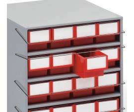Retaining Safety Bars for Storage Bin Cabinets