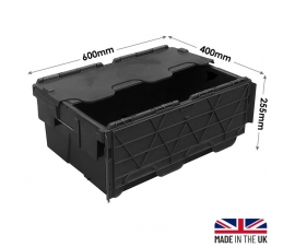 45 Litre Crates Black Recycled Plastic