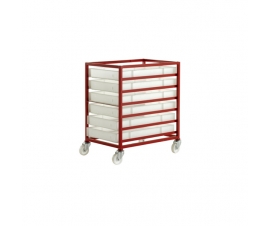 CT306P Mobile Tray Rack With 6 Food Grade Trays