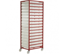 CT316P Mobile Tray Rack With 16 Food Grade Trays