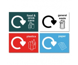Set Of Recycling Stickers