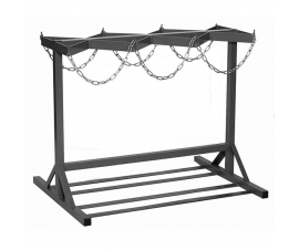 Cylinder Floor Racks - Double Sided In Grey