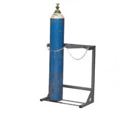 Cylinder Floor Racks - Single Sided In Grey