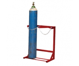 Cylinder Floor Racks - Single Sided In Red