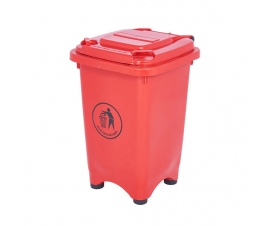 50 Litre Bin In Red