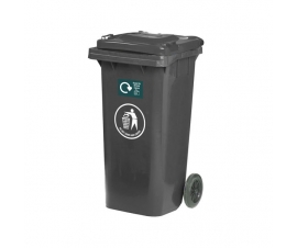 Wheelie Bin With Dark Grey Lid