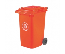 240 Litre Coloured Wheeled Bin In Red