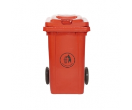 80 Litre Wheeled Bins In Red