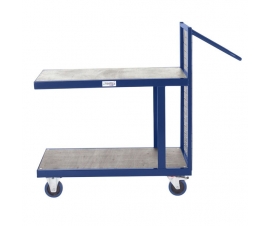Side View Blue Picking Trolley