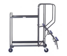 2 Tier Picking Trolley With Steel Shelves
