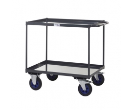 Shelf Trolleys with 2 Tier Steel Shelving