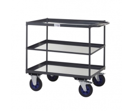 Shelf Trolleys with 3 Tier Steel Shelving