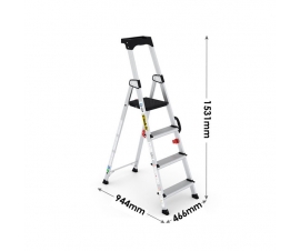 Professional Stepladder with Carry Handle 4 Tread Dimensions