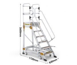 Safety Steps With Safety Lock 6 Treads