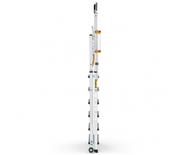 Folding Telescopic Large Platform Stepladder Folded