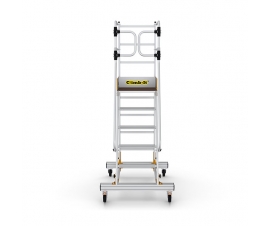 Mobile Steps with Safety Gate Front View