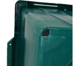 Kerbside Recycling Box Bin with 55 Litre Capacity Drainage