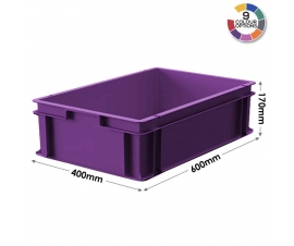 Purple Plastic Stacking Containers - M208A