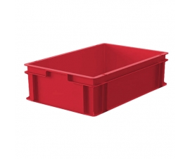 Red Plastic Stacking Containers - M208A