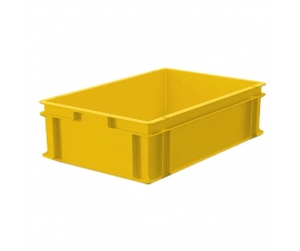 Yellow Plastic Stacking Containers - M208A
