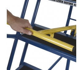 Warehouse Essentials Safety Steps Handlock Mechanism In Use